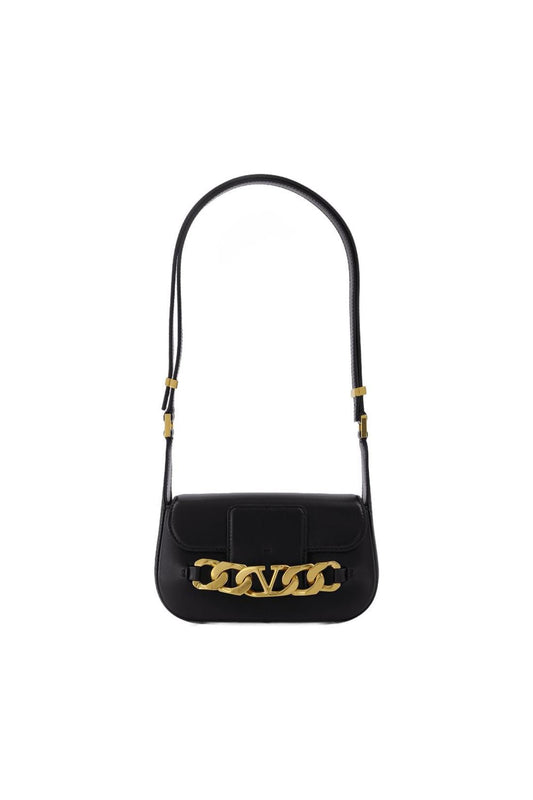 Vlogo Chain Small Ledertasche Schwarz