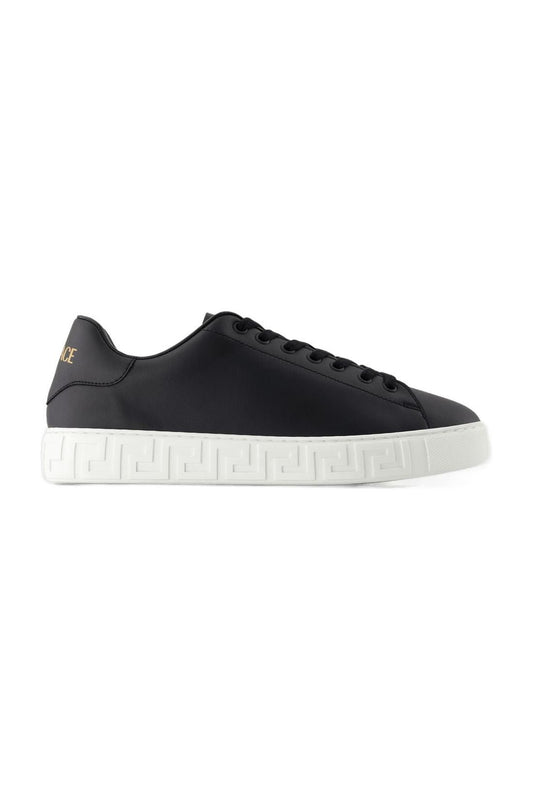 Sneakers - Versace - Leder - Schwarz