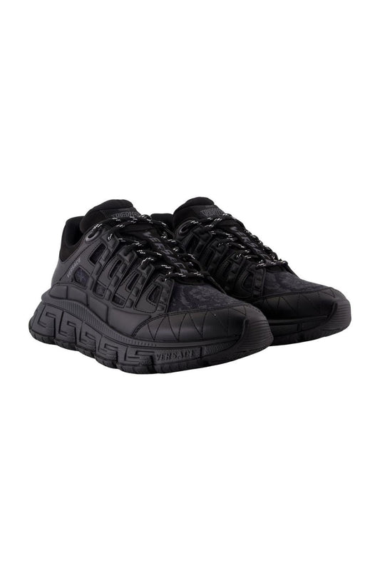Sneakers - Versace - Leder - Schwarz