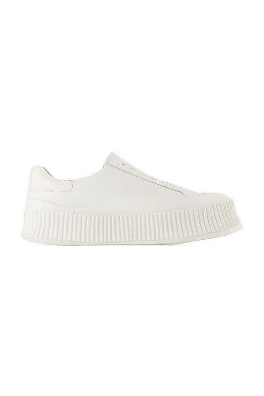 Sneakers - Jil Sander - Leder - Weiß