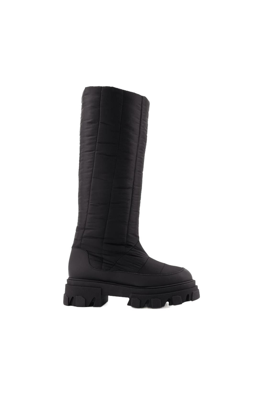 Tall Puffer Stiefeletten aus Poly Schwarz