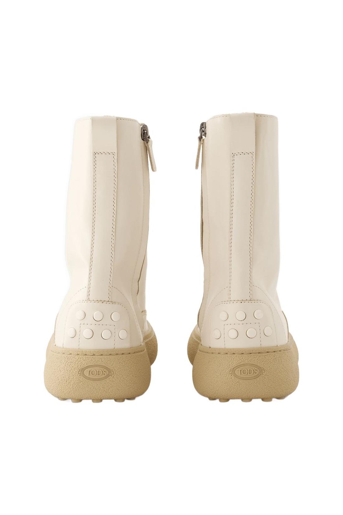 Stiefel Winter Gommini - &lt;#Tod's#&gt; - Leder - Weiß