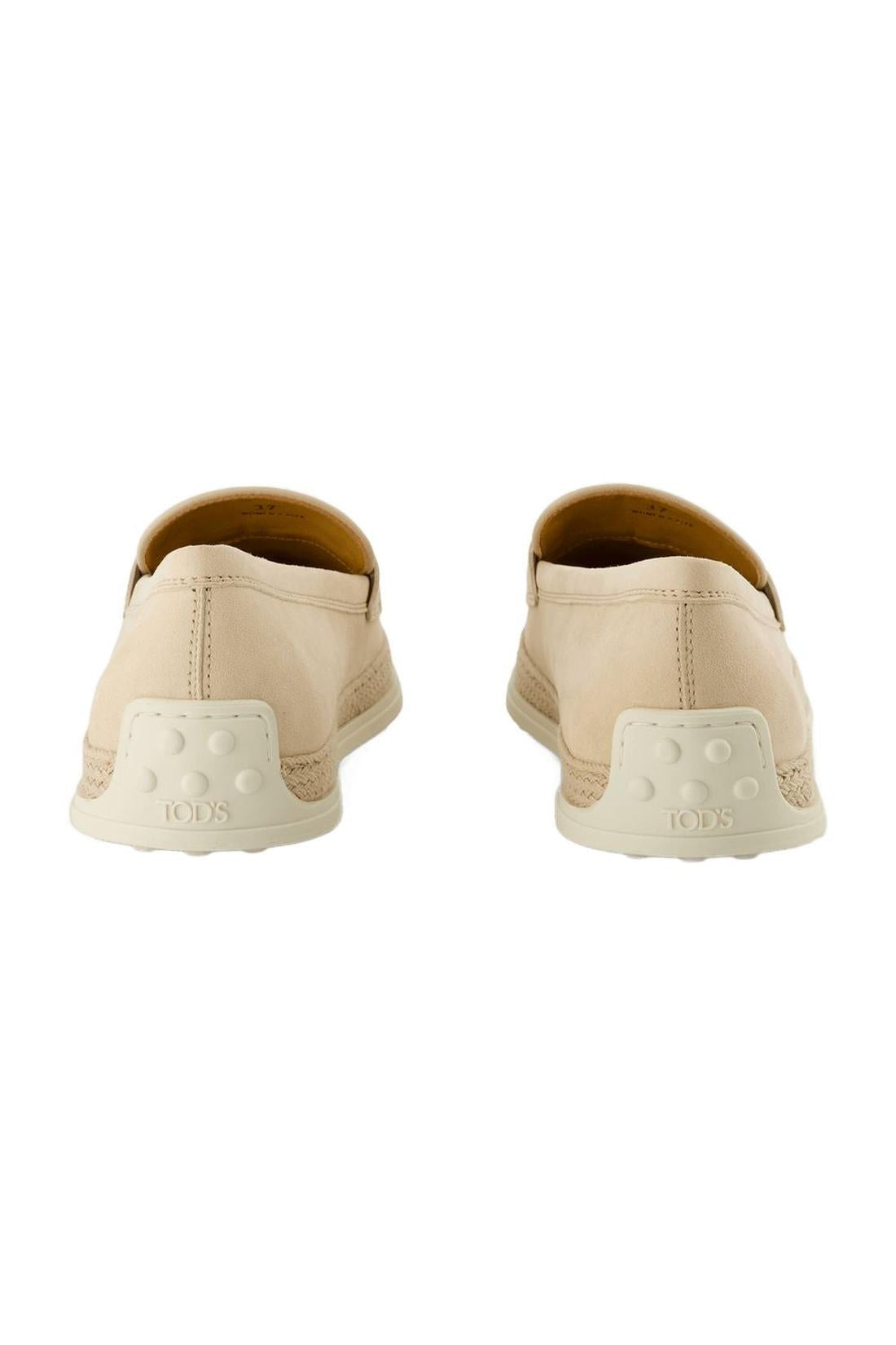 Flache Schuhe Rafia - Tod's - Raffia - Beige