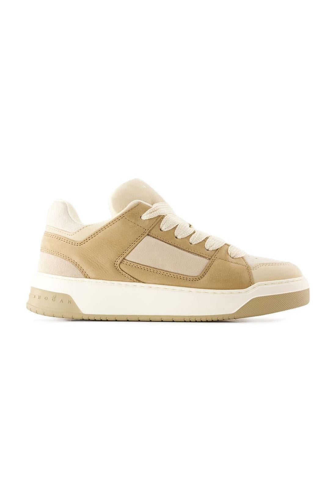 Sneakers H667 - Hogan - Leder - Beige