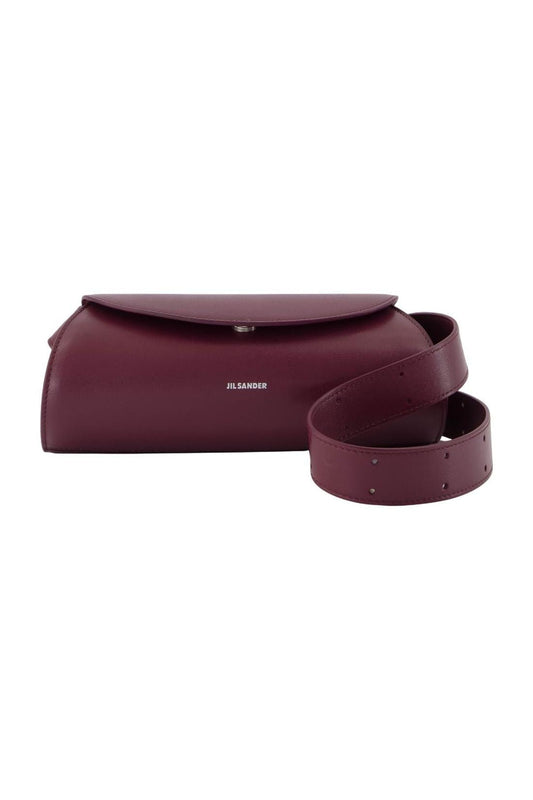Cannolo Mini Handtasche - Jil Sander - Leder - Bordeaux