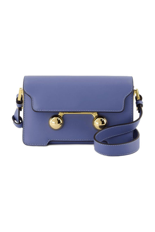 Mini-Schultertasche - Marni - Leder - Blau