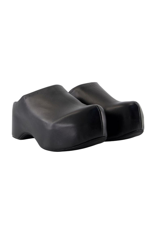 Sabot-Sandalen - Marni - Leder - Schwarz