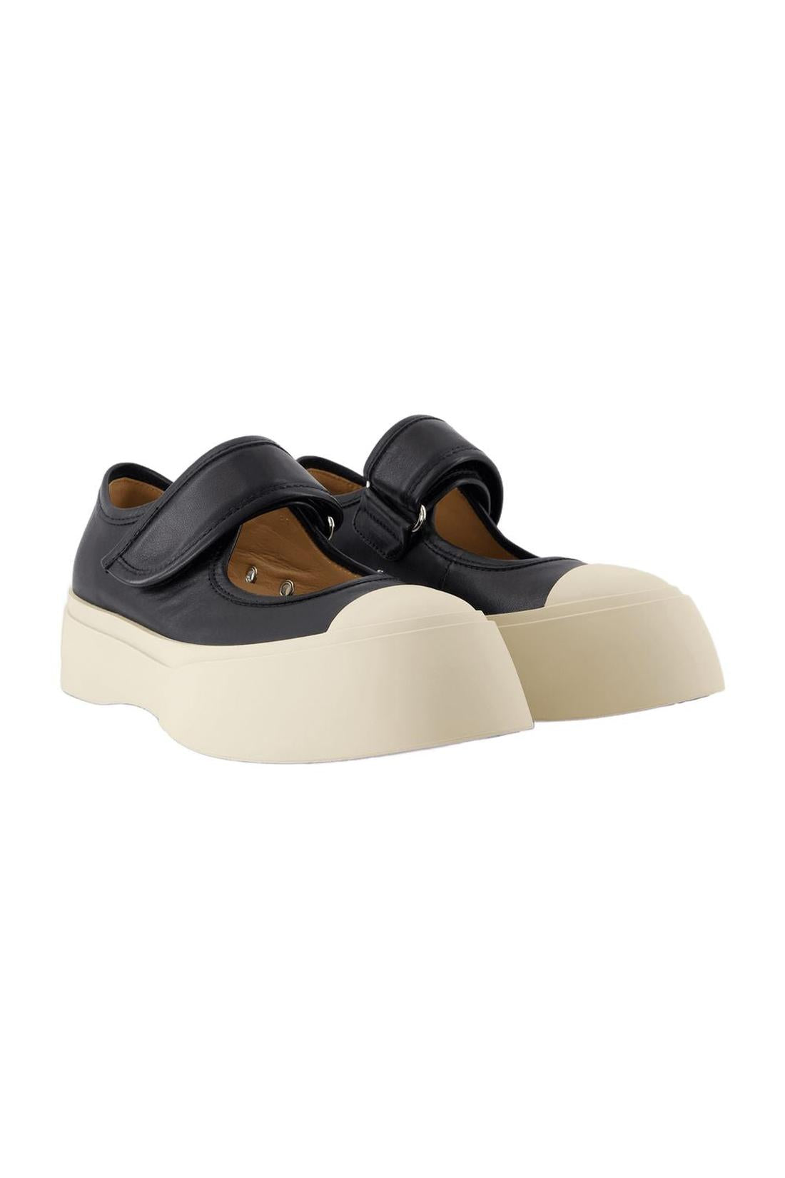 Mary Jane Sneakers - Marni - Leder - Schwarz