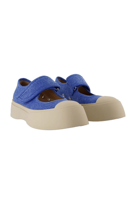 Sneakers Mary Jane - Marni - Baumwolle - Blau