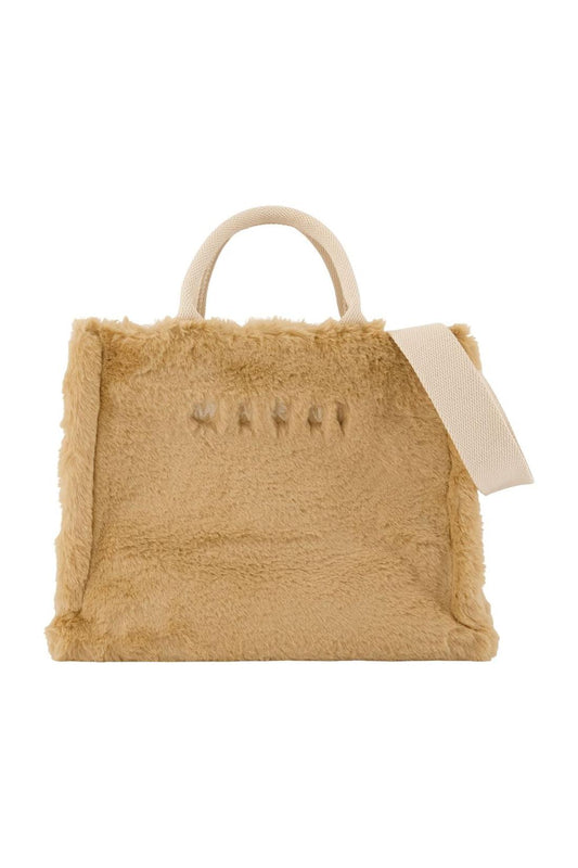 Einkaufstasche Small - Marni - Synthetik - Beige
