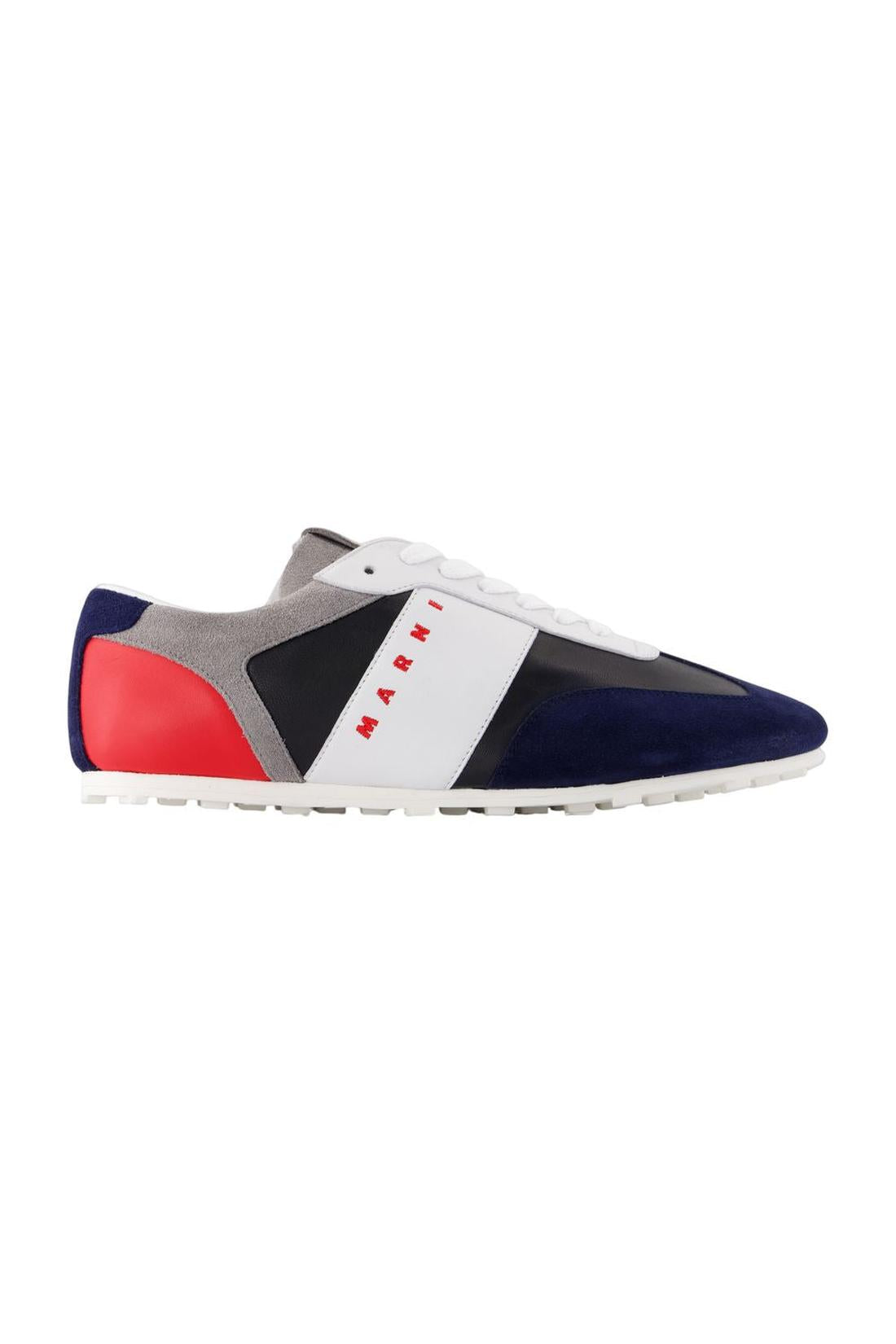 Sneakers - Marni - Leder - Blau
