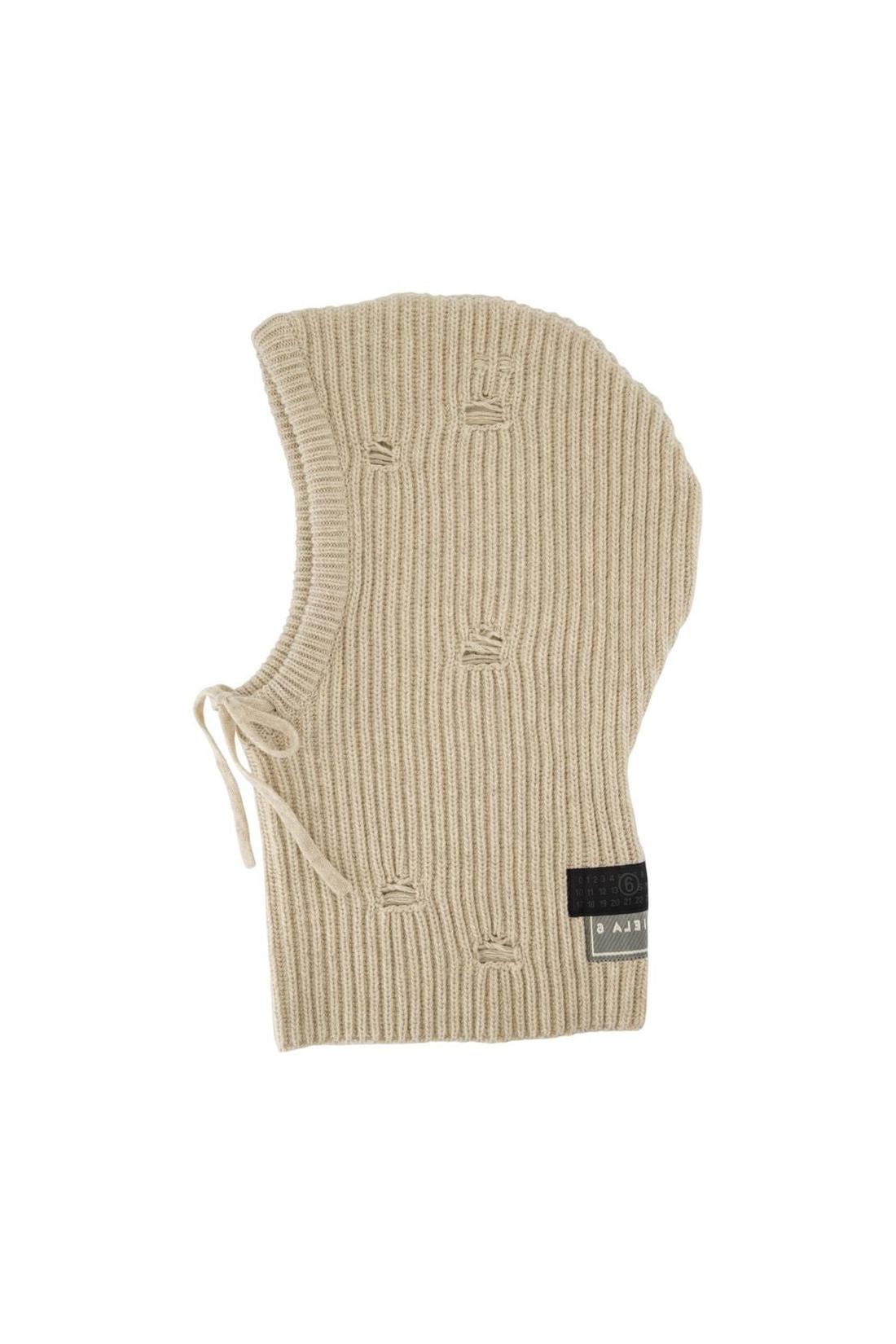 Mütze - MM6 Maison Margiela - Wolle - Beige