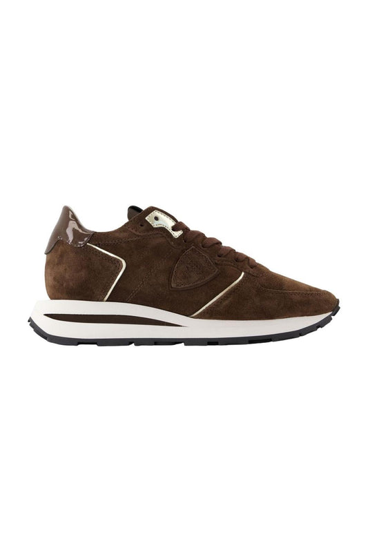 Sneakers Tropez Haute Low - Philippe Model - Leder - Braun