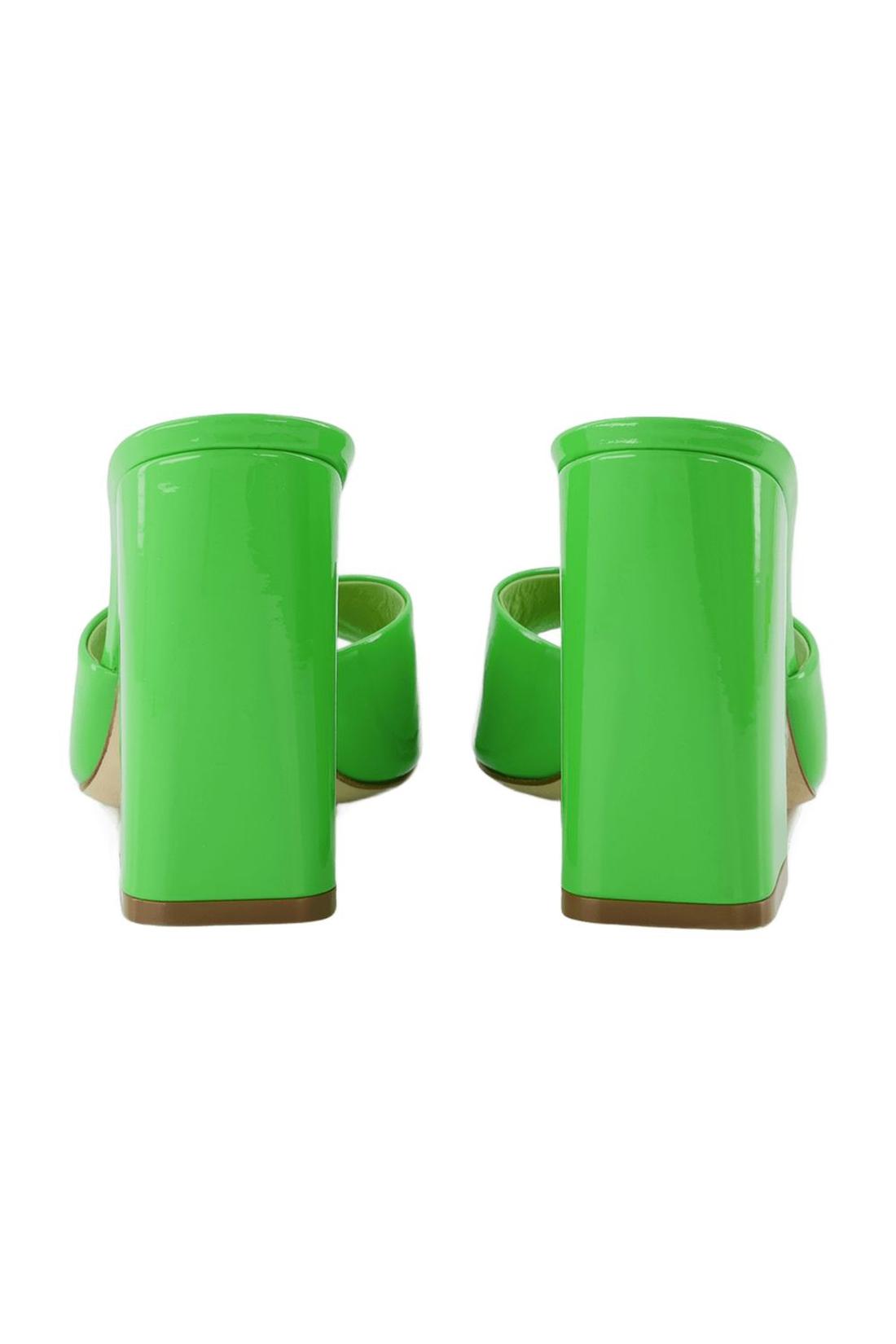 Holly Anja Mules - Paris Texas - Kiwi - Leather