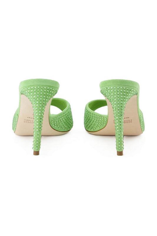 Holly Stiletto 85 Mules - Paris Texas - Peridot