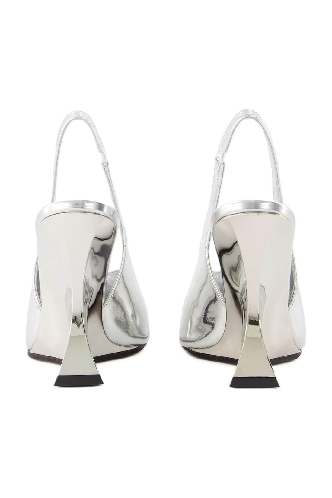 Nina Slingback Pumps - Paris Texas - Leder - Silber