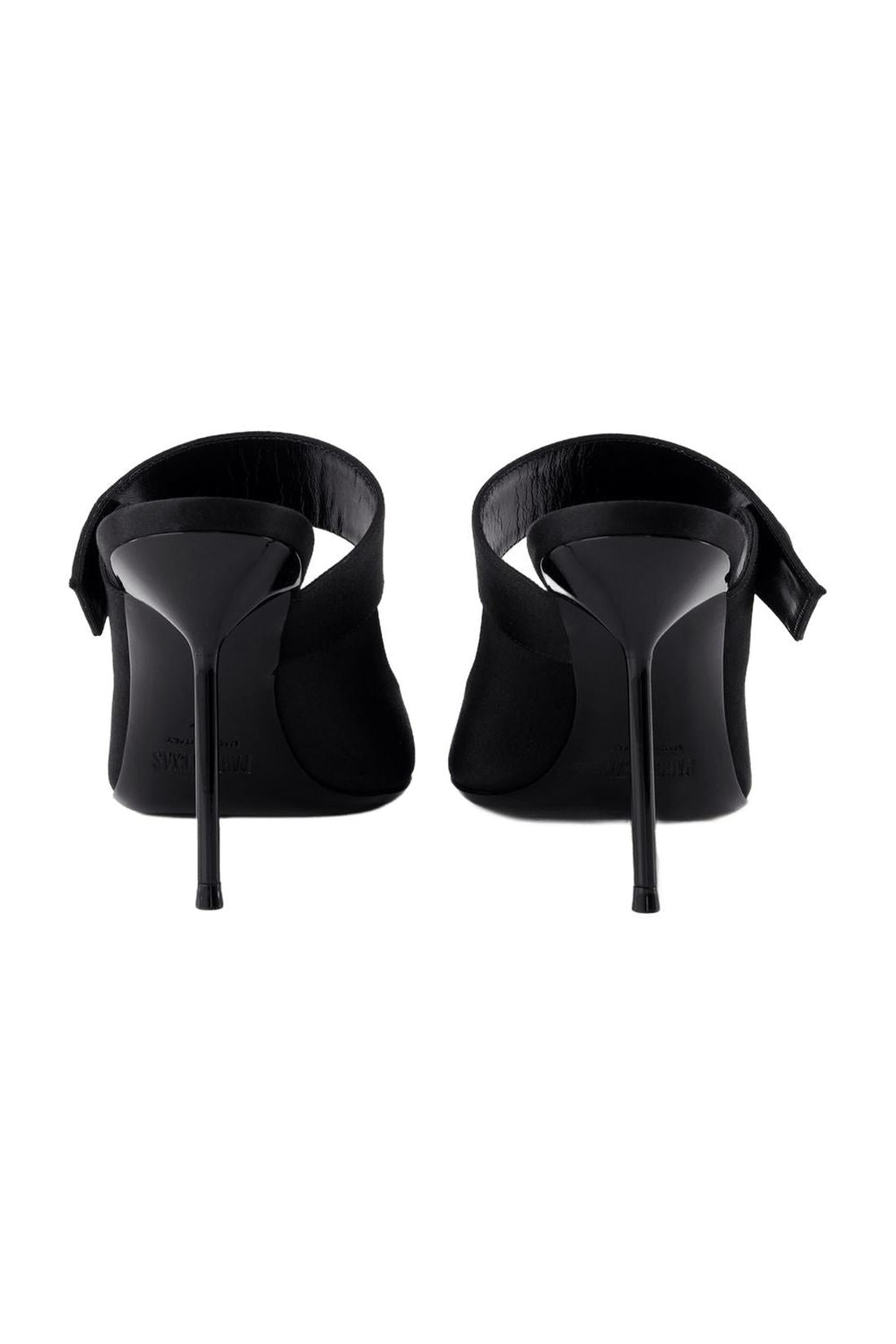 Pumps Lidia Couture Sabot 90 - Paris Texas - Seide - Schwarz