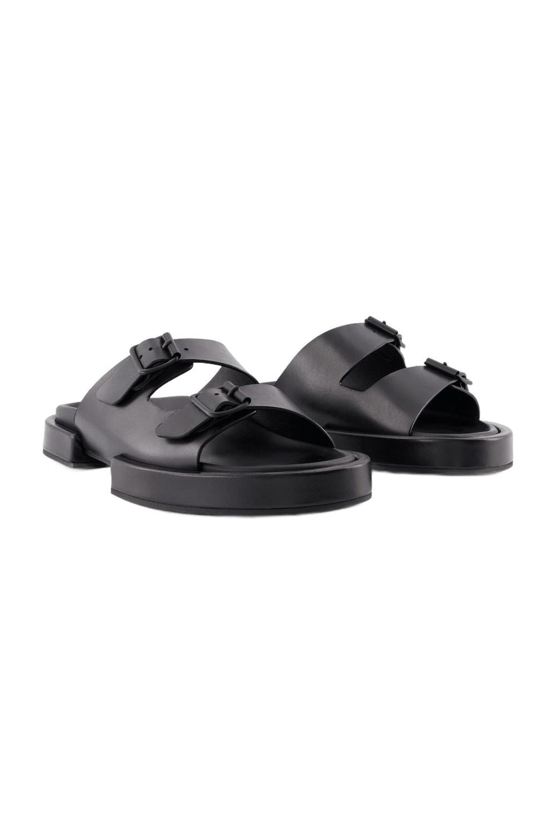 Block Henri Sandals - Ann Demeulemeester - Black - Leather