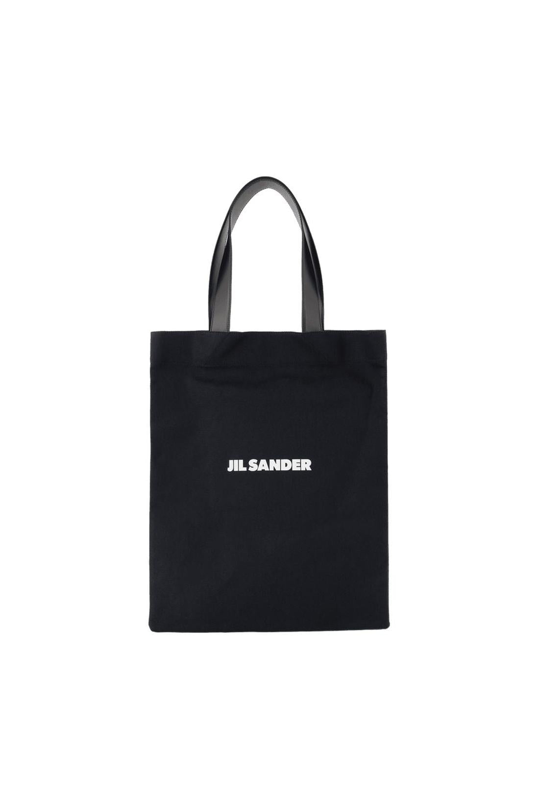 Cabas Book Tote - Jil Sander - Baumwolle - Schwarz