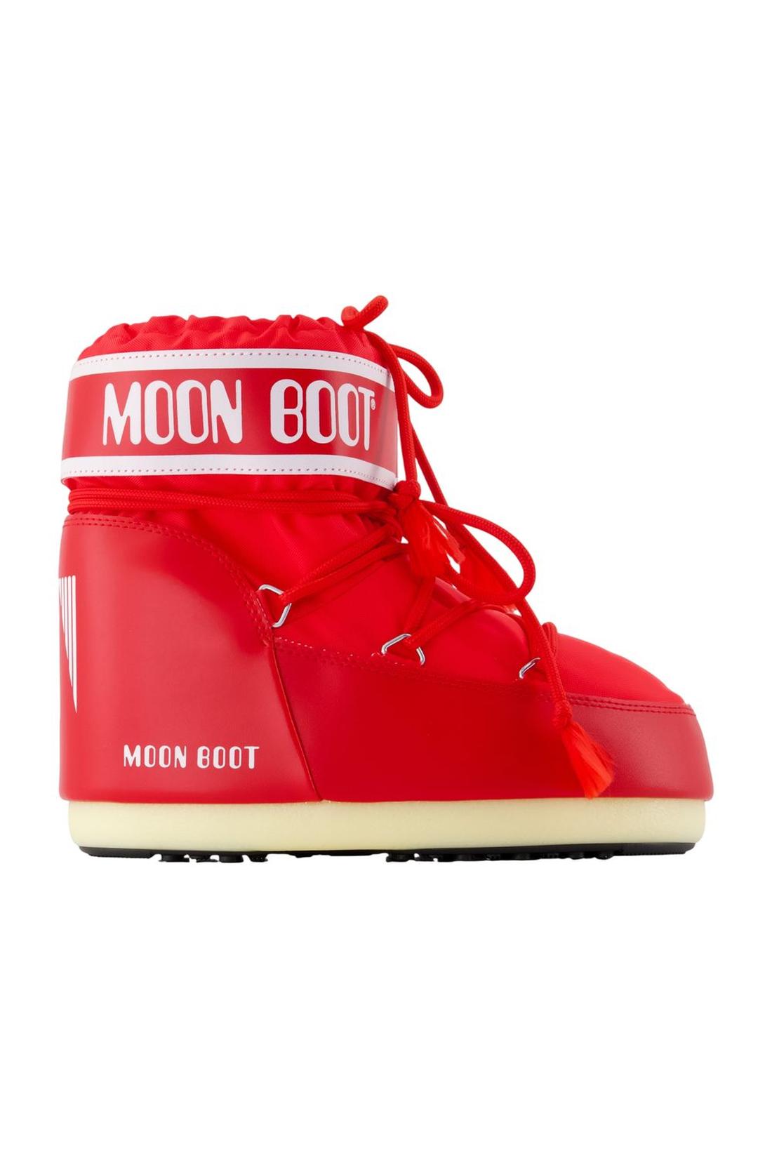 Stiefeletten Icon Low - Moon Boot - Synthetik - Rot