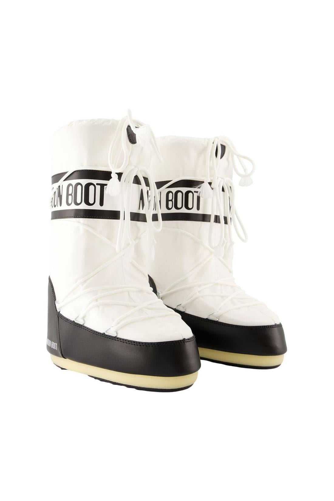 Stiefel Icon - Moon Boot - Synthetik - Schwarz/Weiß