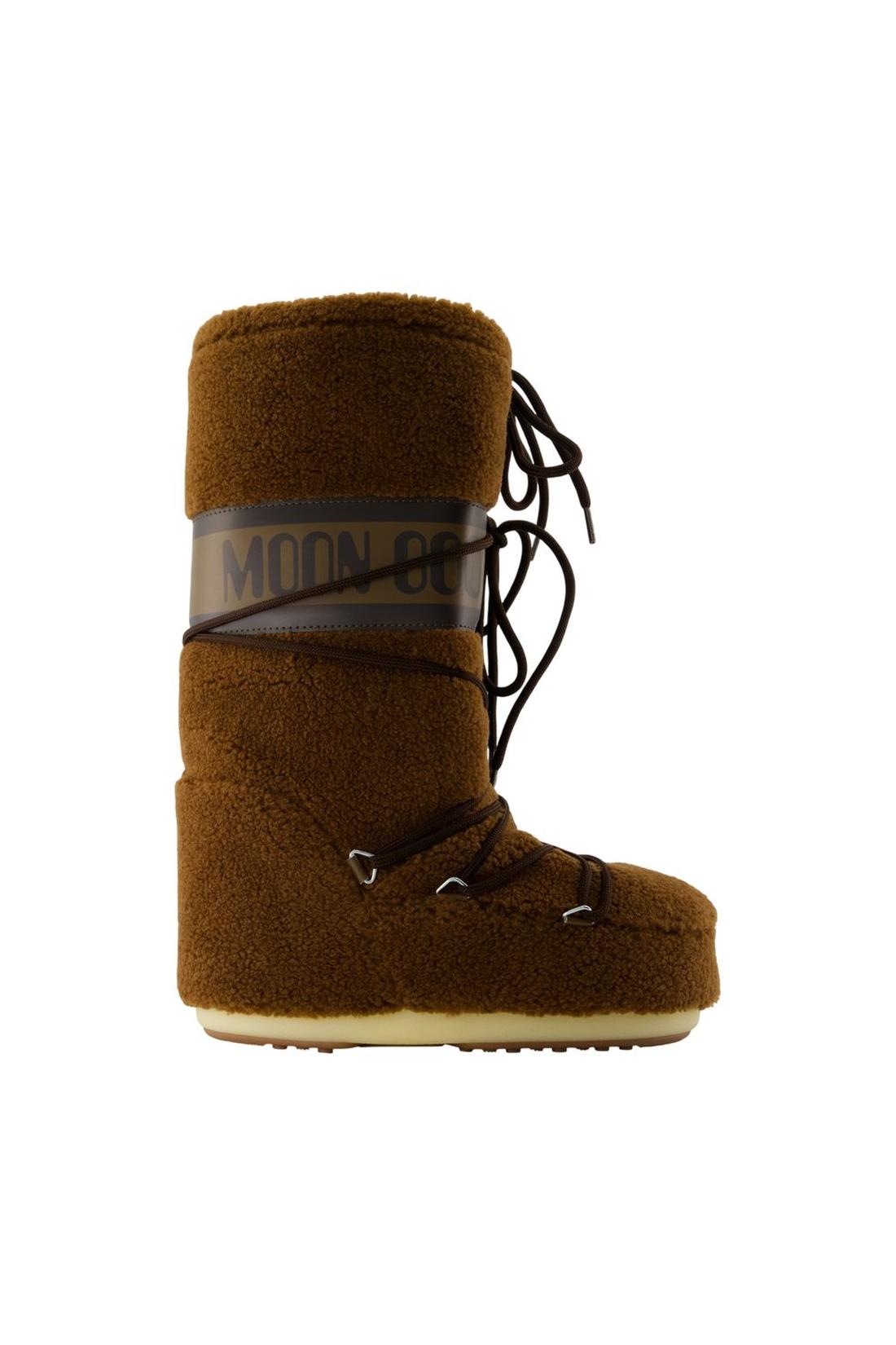 Stiefel Icon Fleece - Moon Boot - Synthetik - Braun
