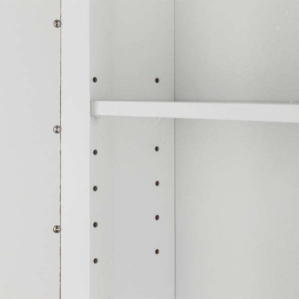 White Paint Surface Density Board, 1 Mirror Door, 3 Layers On Each Side