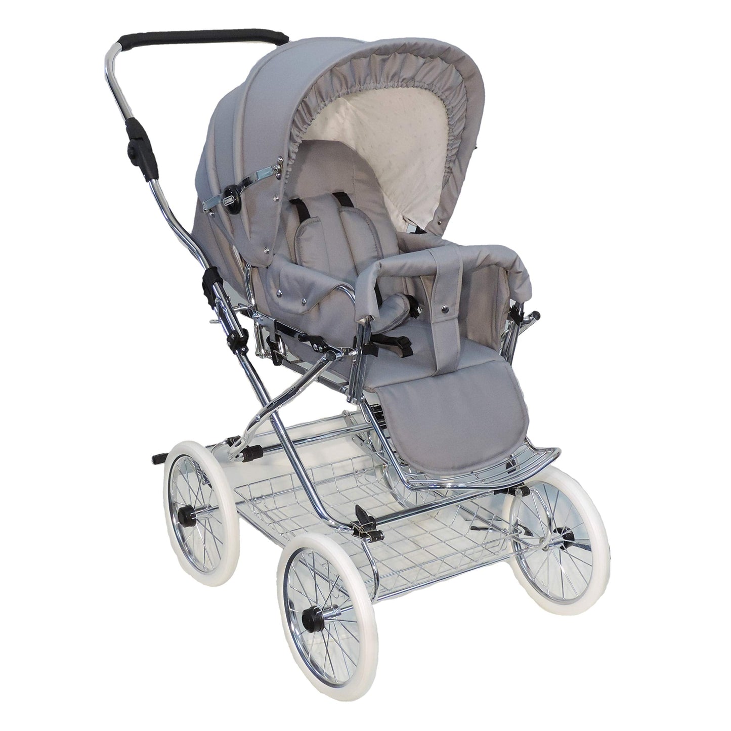 EICHHORN Kinderwagen Kombikinderwagen Komplett-Set, 0-3 Jahre, umbaubar zum Sportwagen, inklusive Babytragetasche, EVA-Rad, marineblau