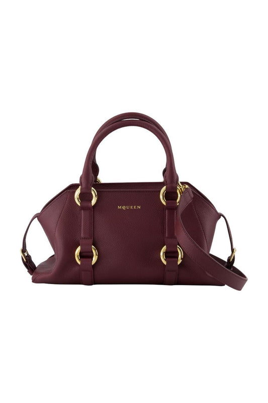 Farringdon Small Handtasche - Alexander McQueen - Leder - Bordeaux