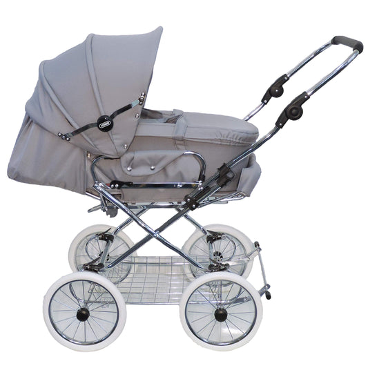 EICHHORN Kinderwagen Kombikinderwagen Komplett-Set, 0-3 Jahre, umbaubar zum Sportwagen, inklusive Babytragetasche, EVA-Rad, marineblau