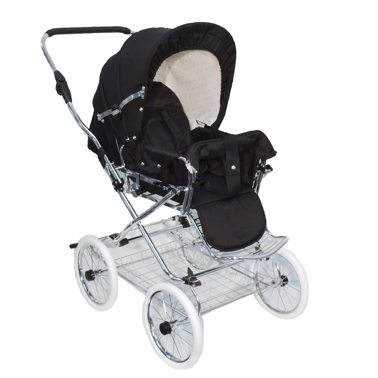 EICHHORN Kinderwagen Kombikinderwagen Komplett-Set, 0-3 Jahre, umbaubar zum Sportwagen, inklusive Babytragetasche, EVA-Rad, marineblau