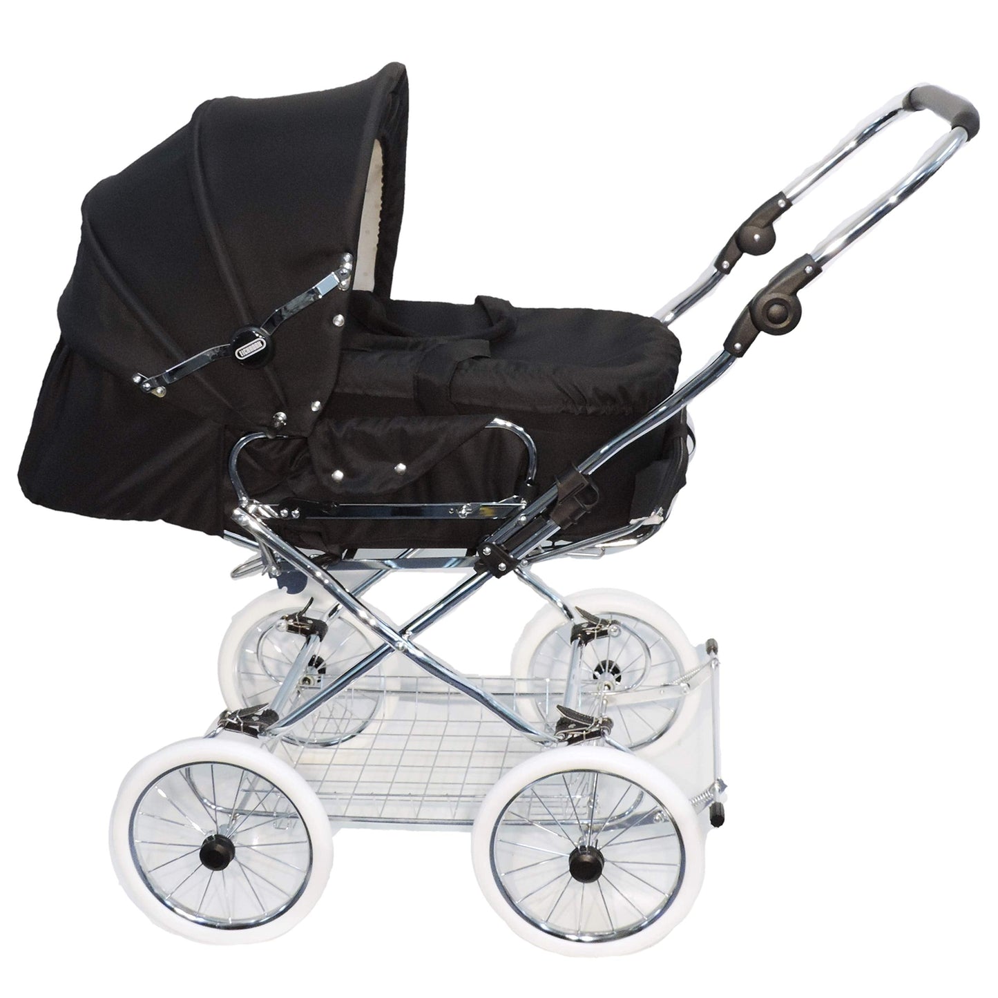 EICHHORN Kinderwagen Kombikinderwagen Komplett-Set, 0-3 Jahre, umbaubar zum Sportwagen, inklusive Babytragetasche, EVA-Rad, marineblau