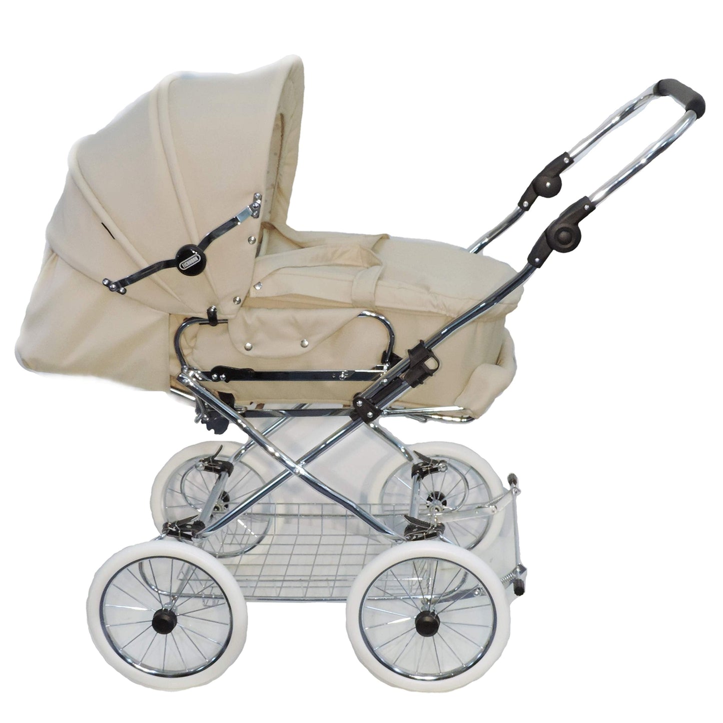 EICHHORN Kinderwagen Kombikinderwagen Komplett-Set, 0-3 Jahre, umbaubar zum Sportwagen, inklusive Babytragetasche, EVA-Rad, marineblau