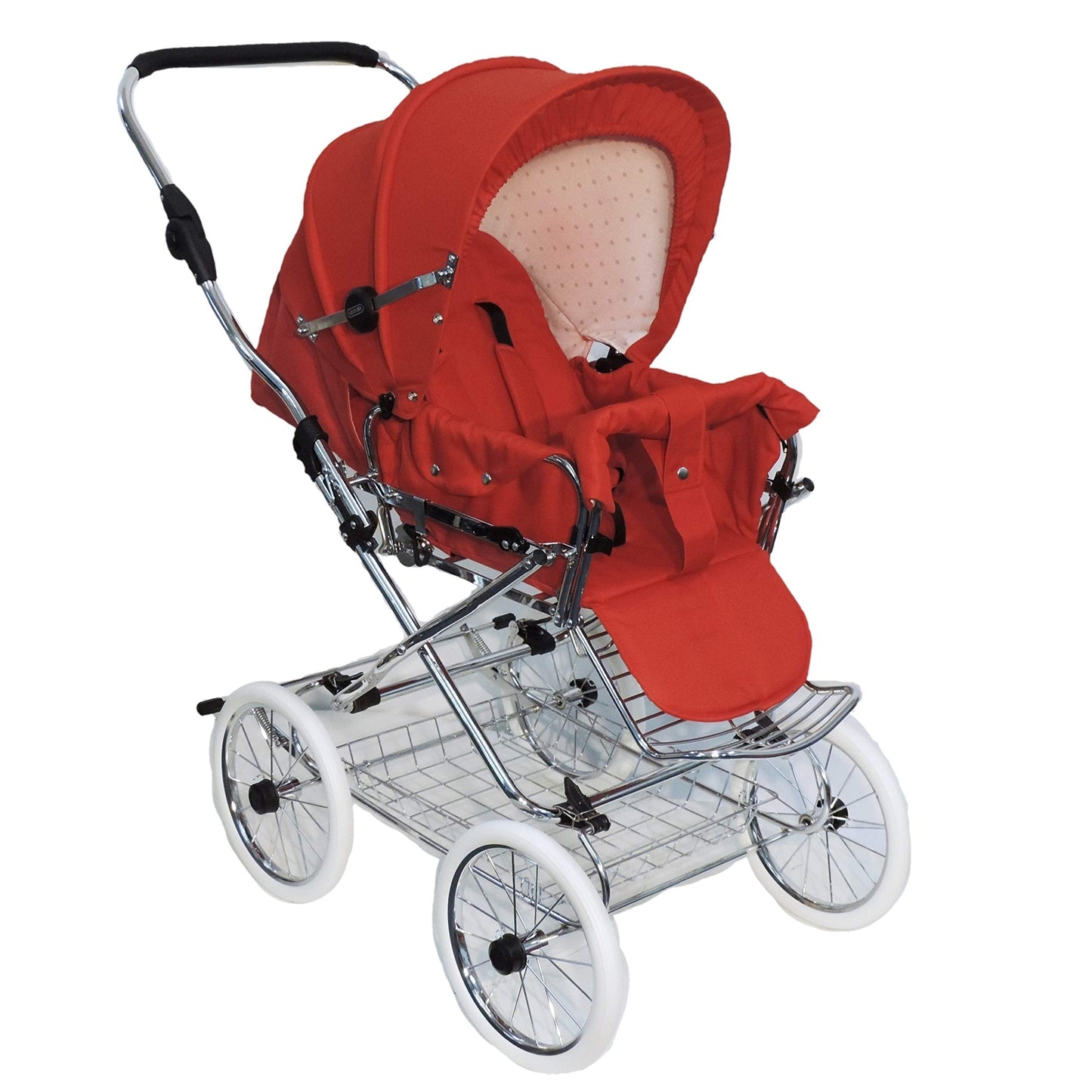 EICHHORN Kinderwagen Kombikinderwagen Komplett-Set, 0-3 Jahre, umbaubar zum Sportwagen, inklusive Babytragetasche, EVA-Rad, marineblau