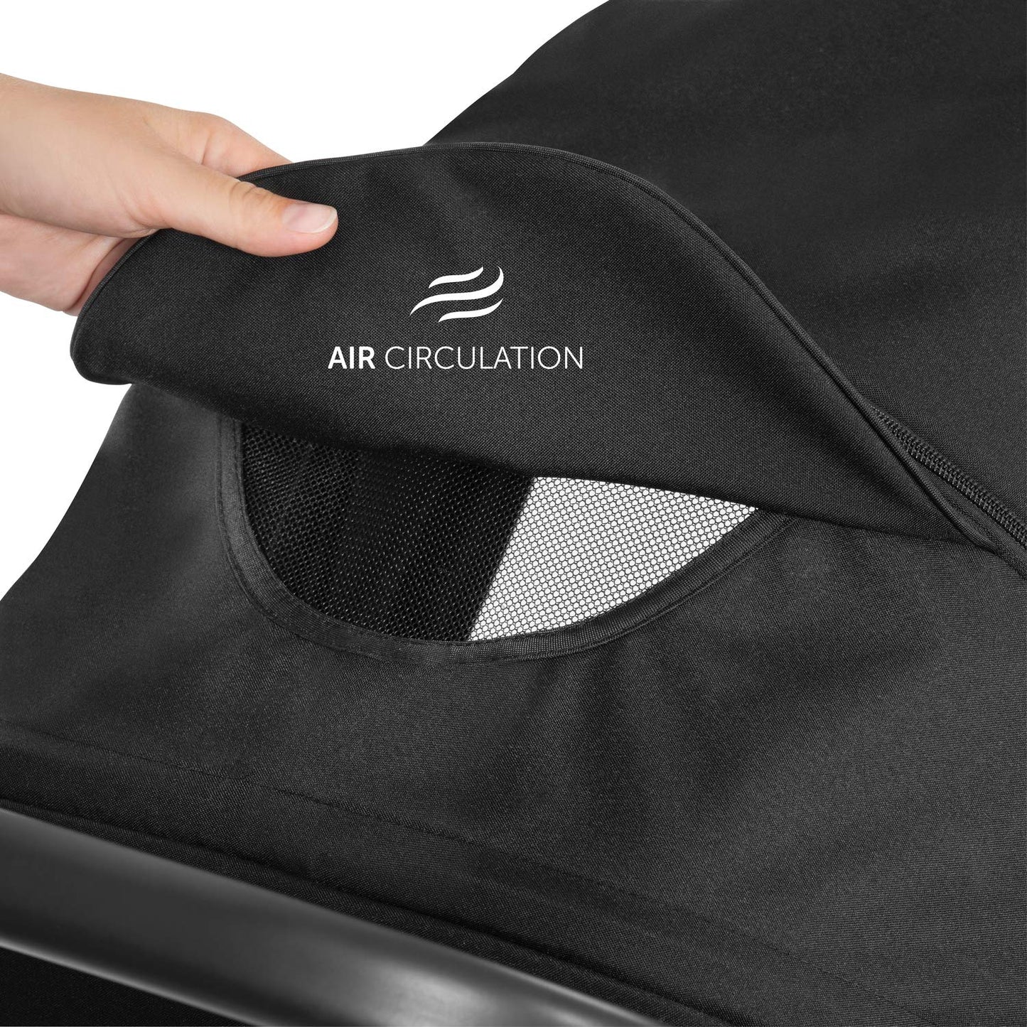 Hauck Buggy Rapid 3R Kinderwagen für Kinder bis 22 kg, mit Gummi Reifen, Klein Zusammenklappbar, UV-Schutz 50+, Schlaffunktion ab Geburt, Höhenverstellbarer Schieber und Großem Korb bis 3 kg (Black)