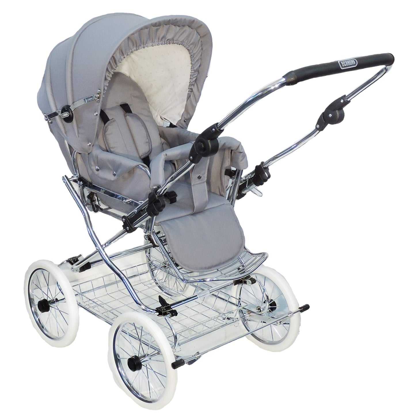 EICHHORN Kinderwagen Kombikinderwagen Komplett-Set, 0-3 Jahre, umbaubar zum Sportwagen, inklusive Babytragetasche, EVA-Rad, marineblau