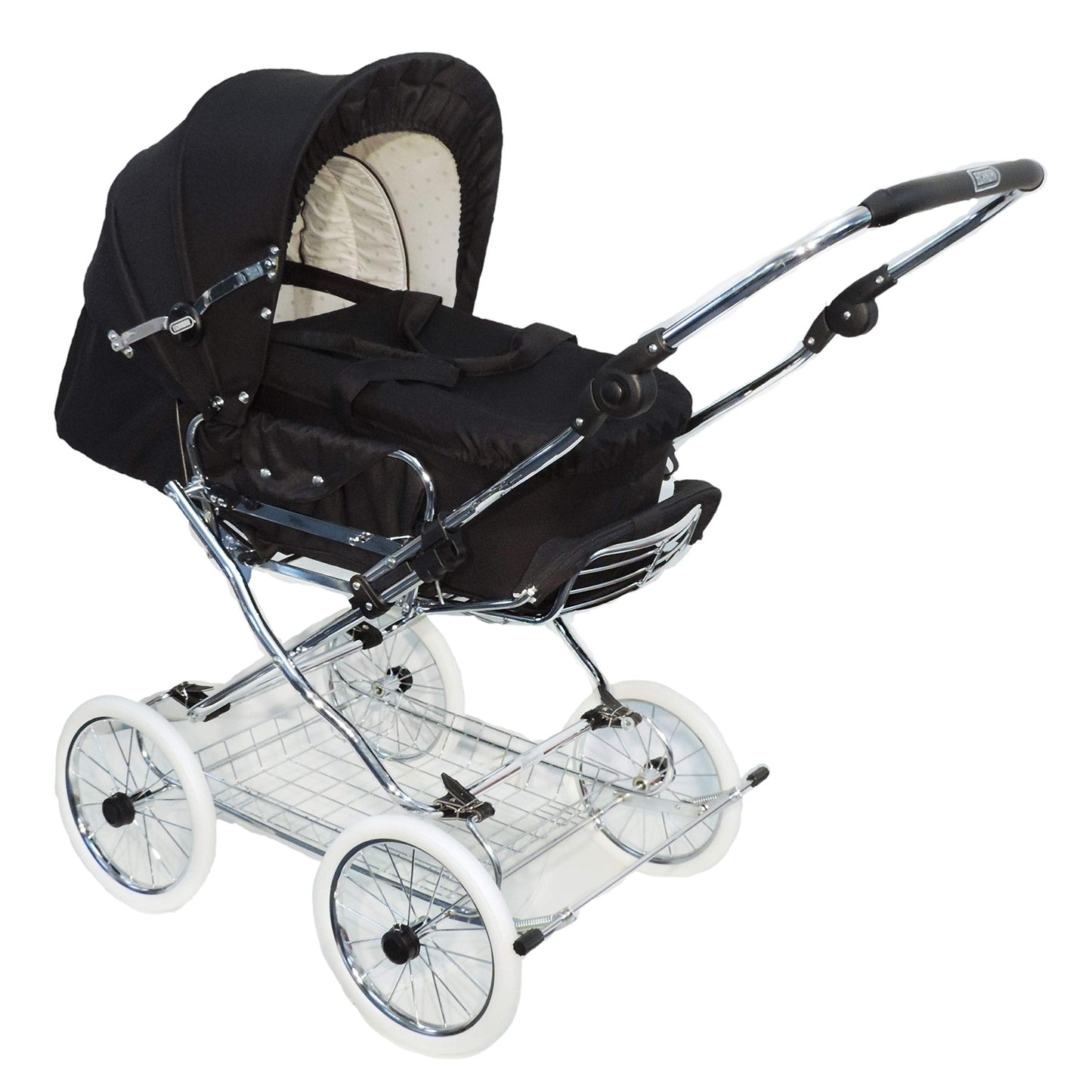 EICHHORN Kinderwagen Kombikinderwagen Komplett-Set, 0-3 Jahre, umbaubar zum Sportwagen, inklusive Babytragetasche, EVA-Rad, marineblau