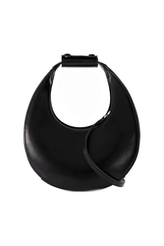 Mini Moon Handtasche - Staud - Leder - Schwarz
