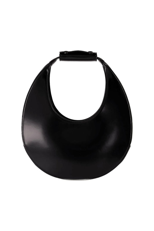 Moon Schultertasche - Staud - Leder - Schwarz