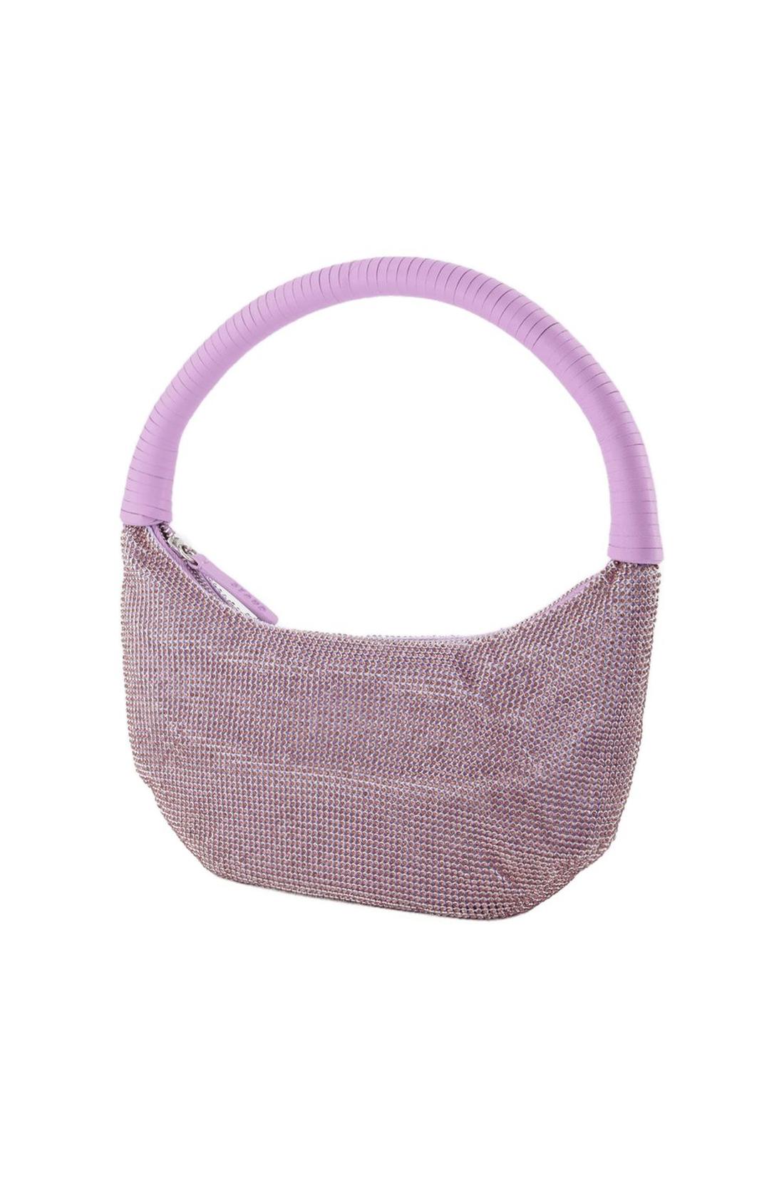 Pepper Crystal  Hobo Bag - Staud - Lilac - Strass