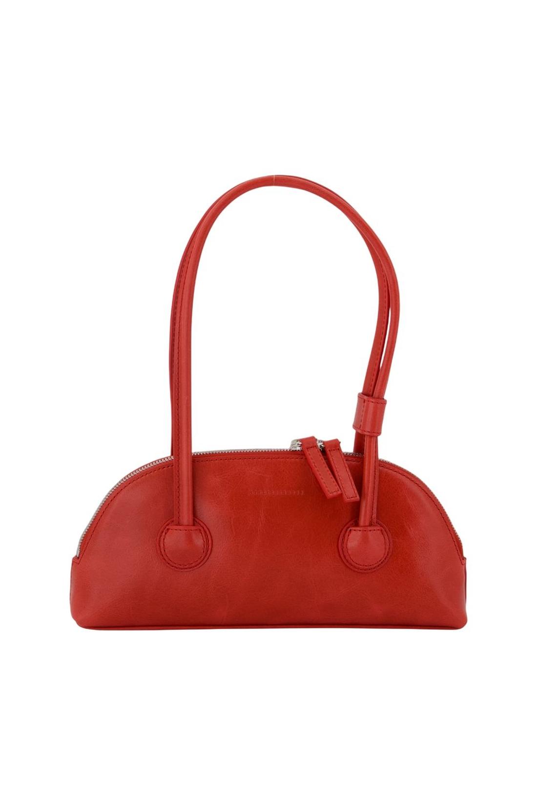Bessette Schultertasche - Margesherwood - Leder - Rot