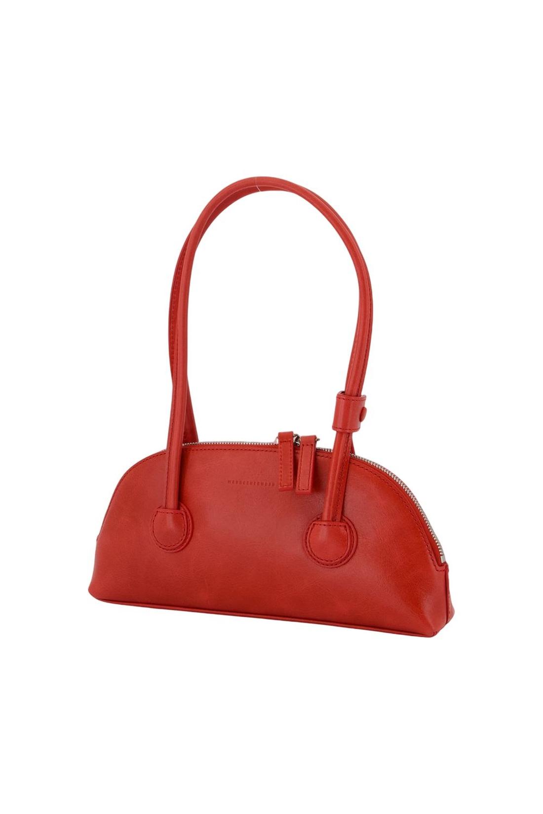Bessette Schultertasche - Margesherwood - Leder - Rot
