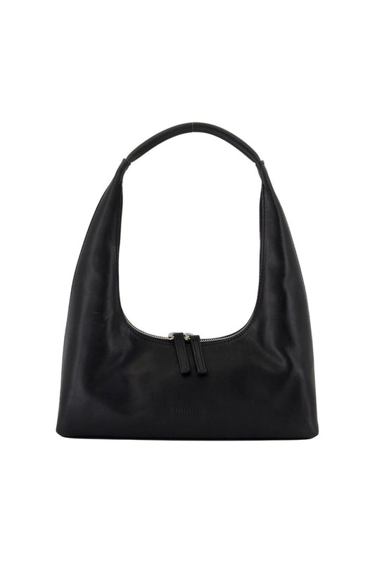 Hobo-Schultertasche - Margesherwood - Leder - Schwarz