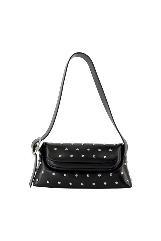 Folder Brot Schultertasche - Osoi - Leder - Schwarz