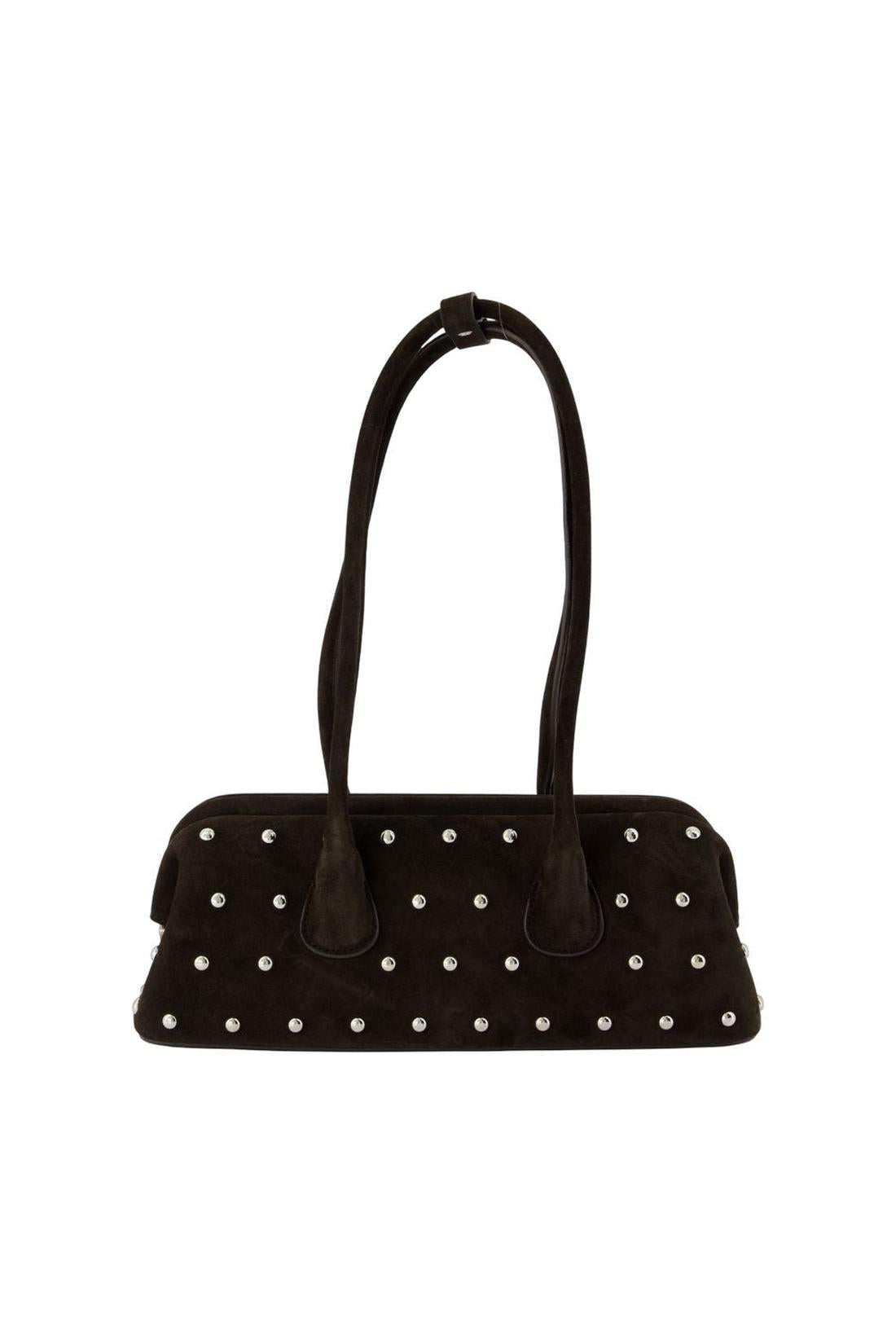 Schultertasche Boat Wide Mini - Osoi - Leder - Braun