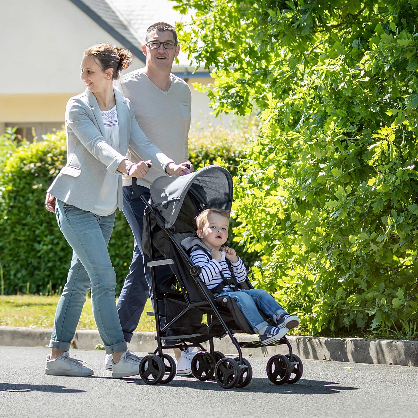 Bebeconfort Rainbow, Kinderwagen, Kompakt und Wendig, 6 Monaten bis 4 Jahre, bis zu 22 kg, Mineral Graphite
