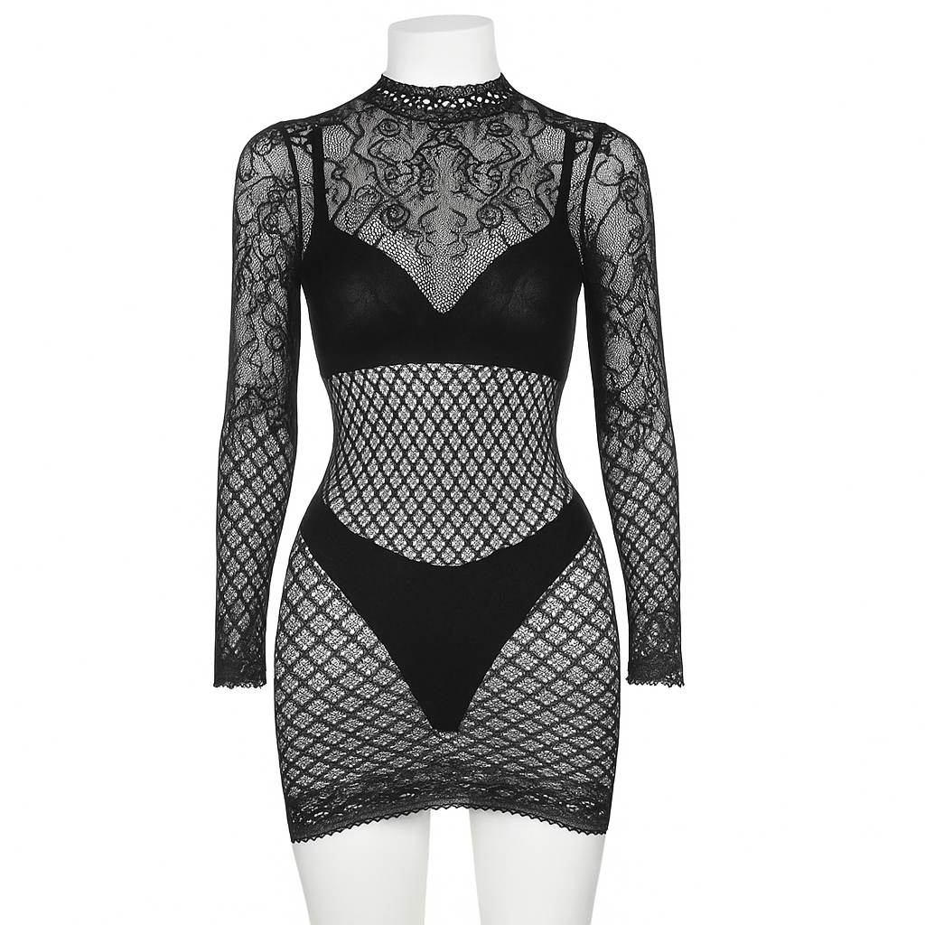 Net Elastic Dresses