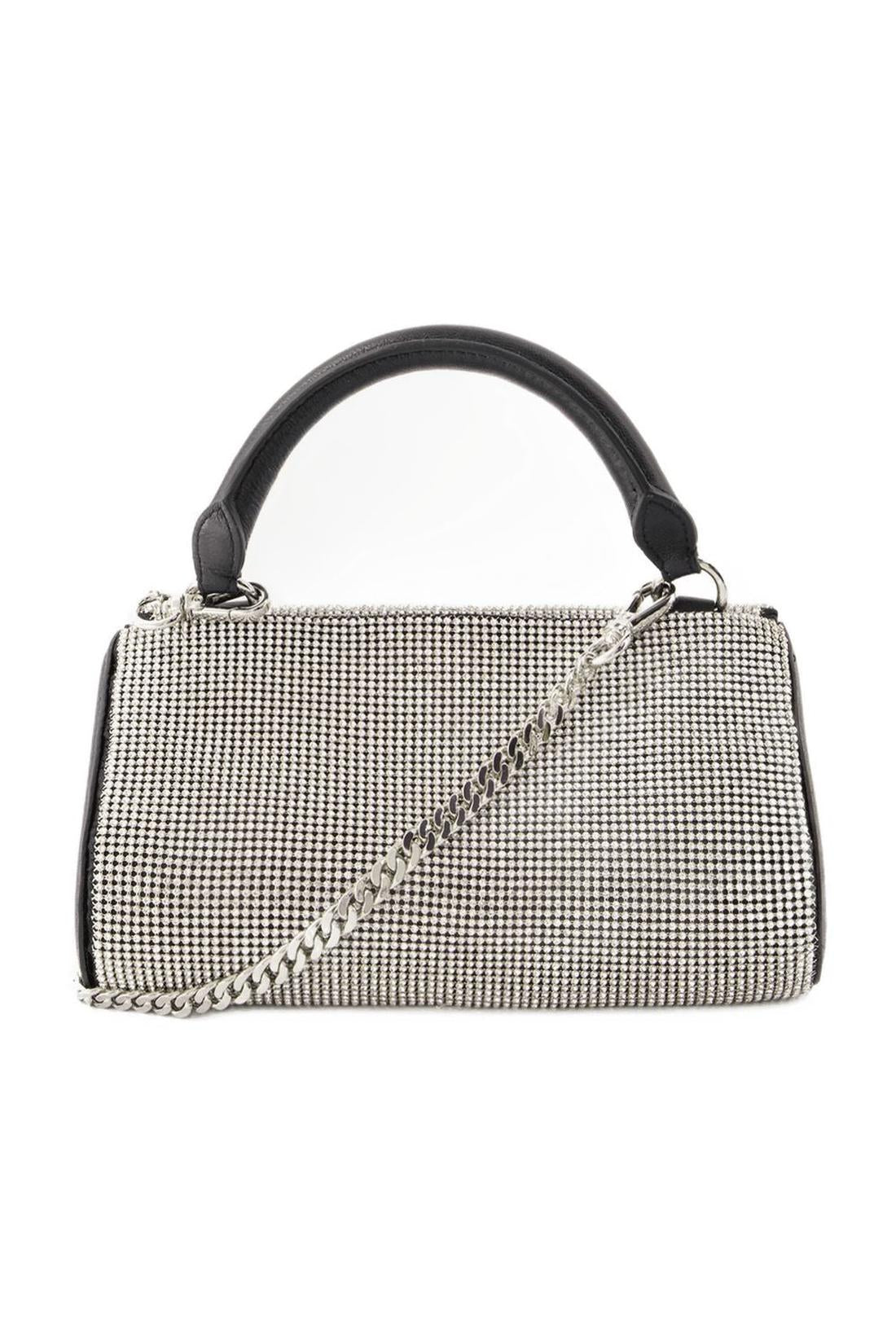 Crush Satchel Handtasche - Kara - Messing - Weiß