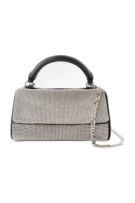 Crush Satchel Handtasche - Kara - Messing - Weiß