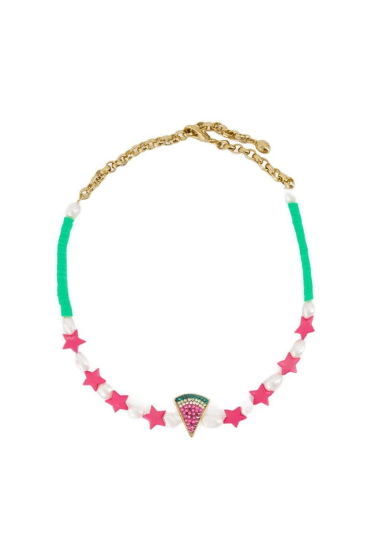 Waterlemon Halsband - Shourouk - Messing - Multi
